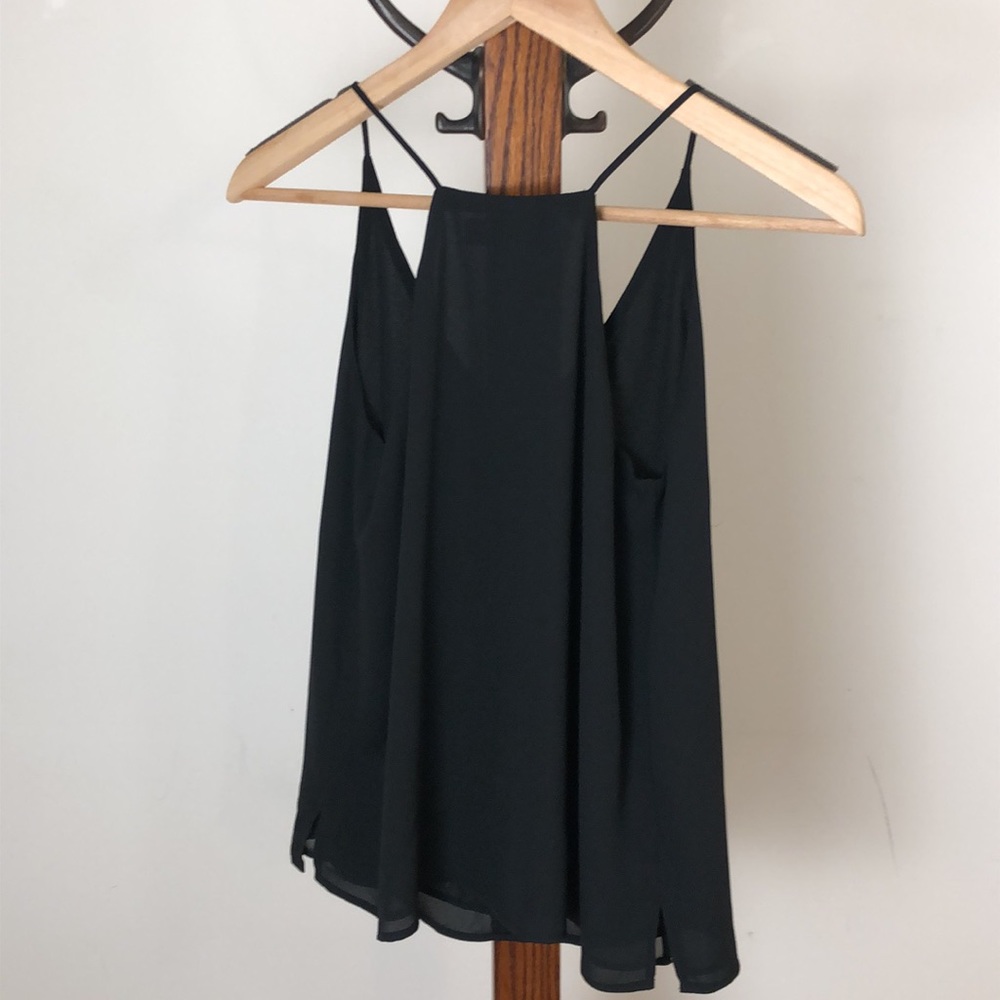 LOFT Petites Black Cami Tank Top XXSP - Picture 2 of 3